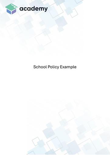 School Policy Example 6